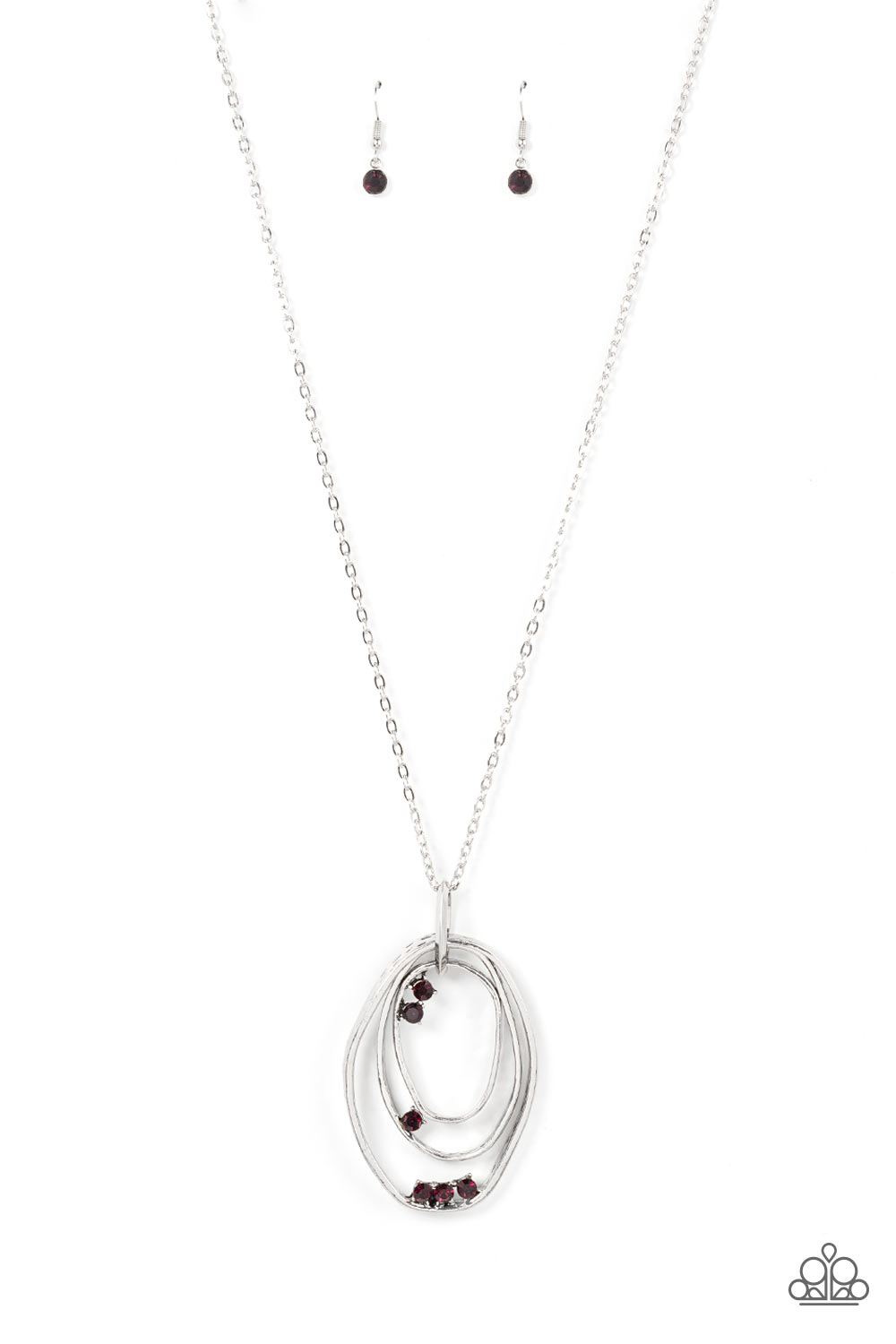 Industrial Infusion - Silver w/Purple Necklace