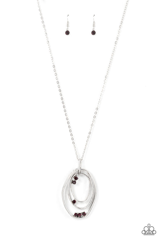 Industrial Infusion - Silver w/Purple Necklace
