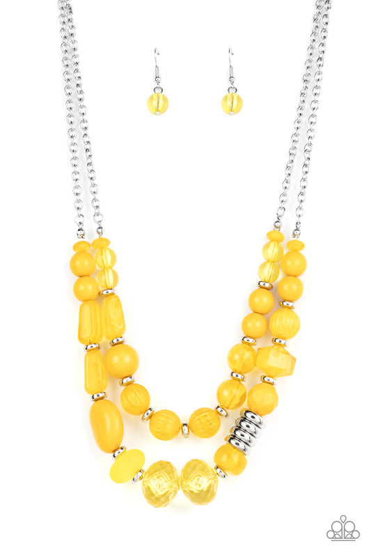Pina Colada Paradise - Yellow Necklace
