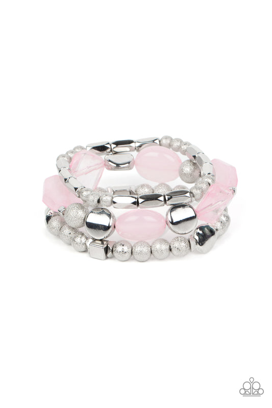 Marina Magic - Silver w/Pink Bracelet