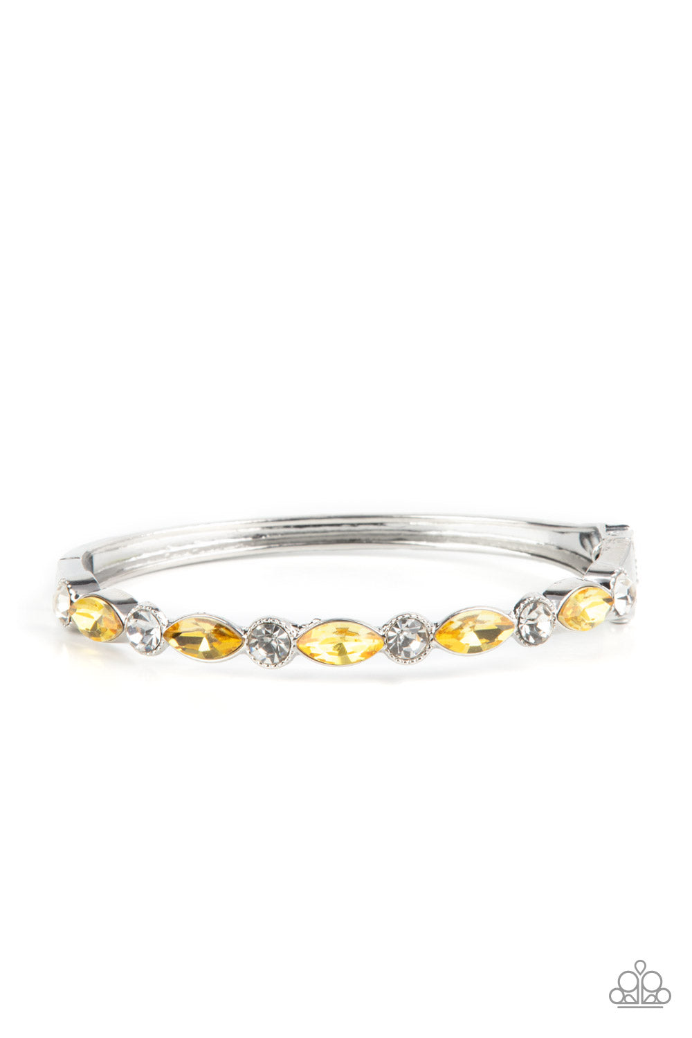 Petitely Powerhouse -  Silver w/Yellow Bracelet
