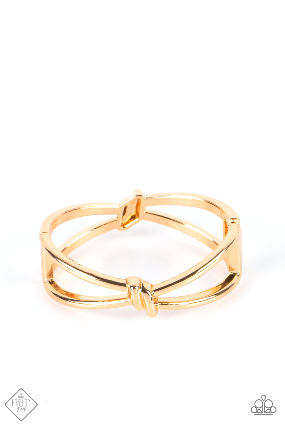 KNOT My First Rodeo - Gold Bracelet - Hinged