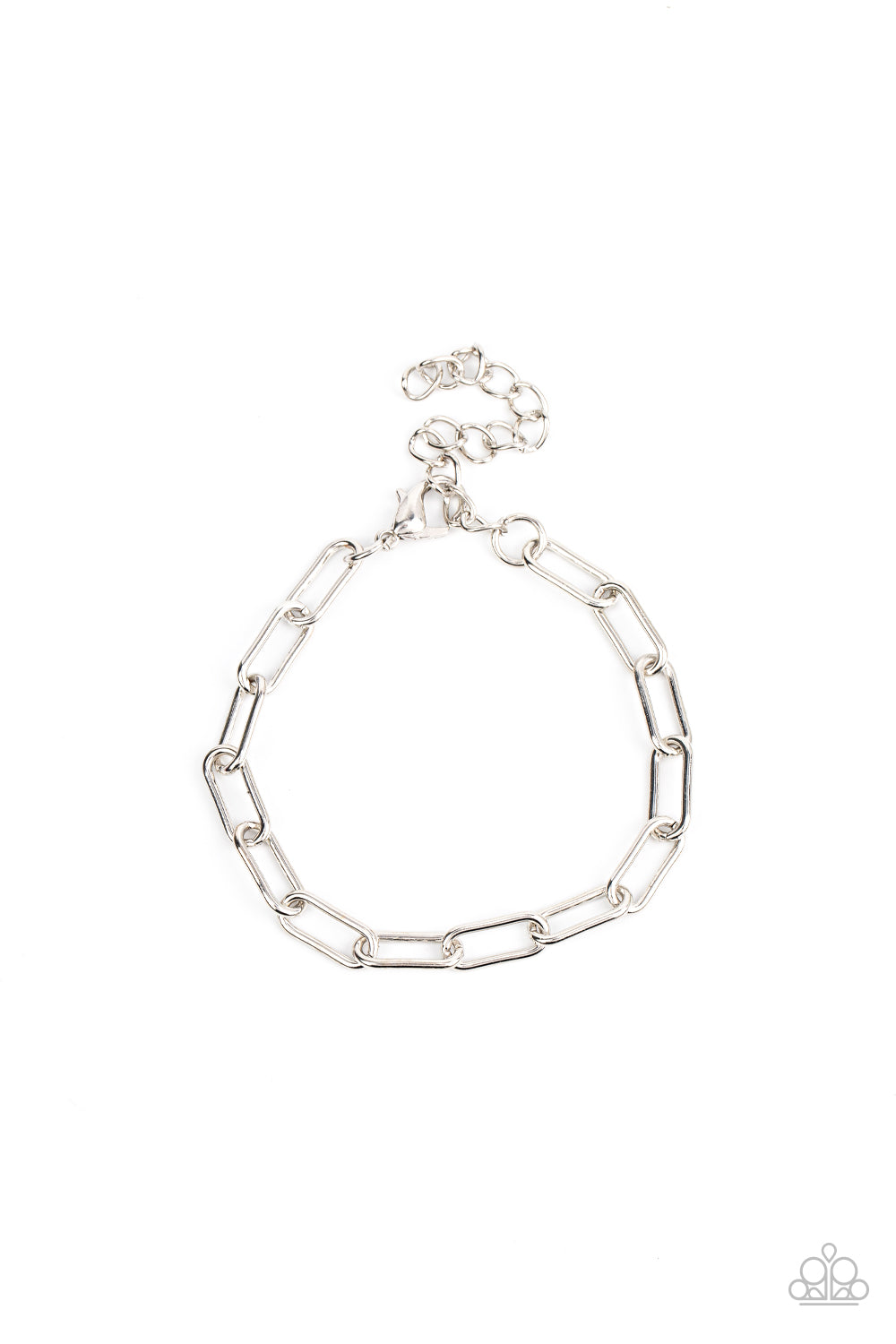 Lit Locomotion - Silver Men's Bracelet