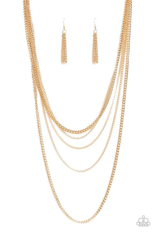 Top of the Food Chain - Gold Necklace - Paparazzi Accessories