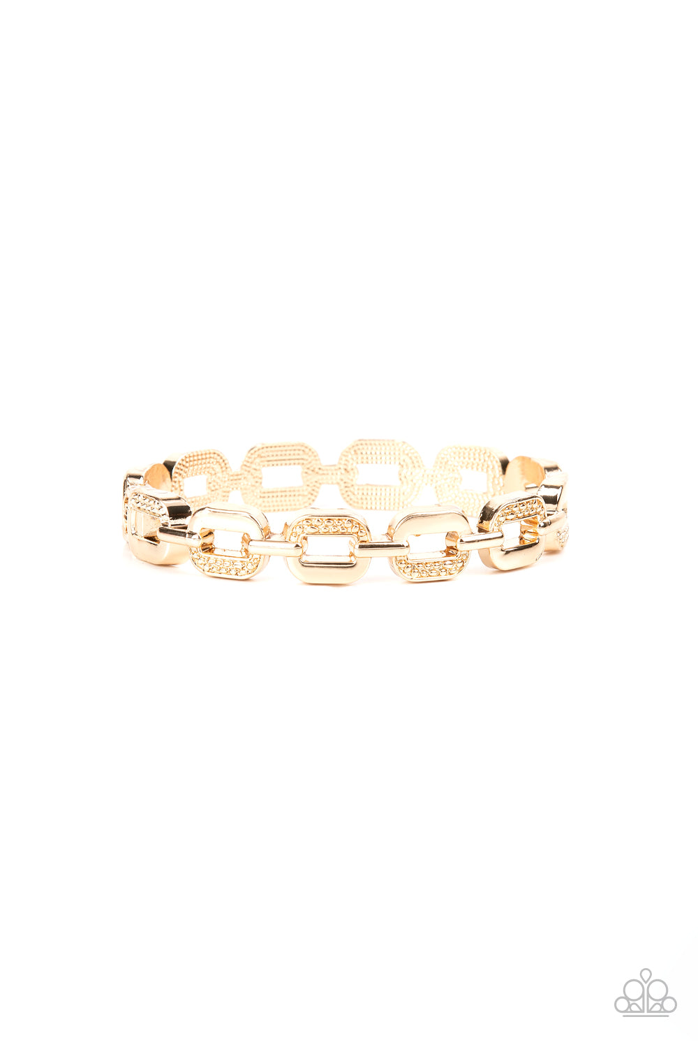 Powerhouse Plunder - Gold Bracelet - Hinged