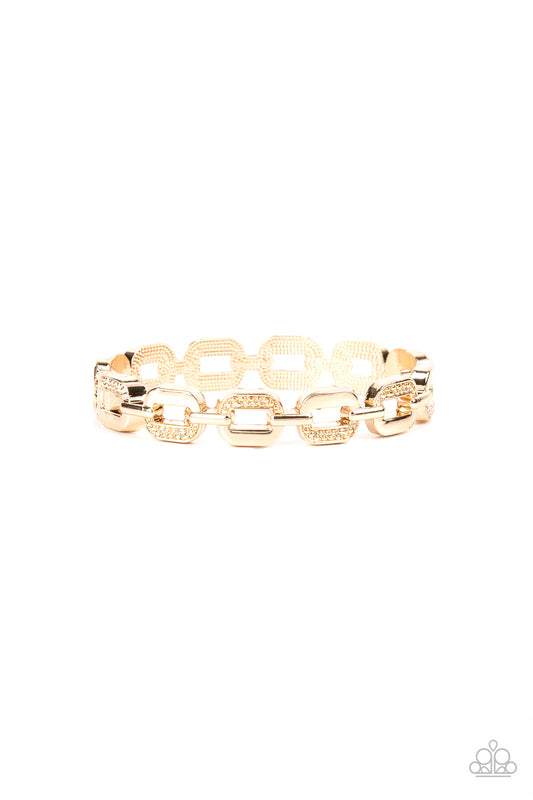Powerhouse Plunder - Gold Bracelet - Hinged