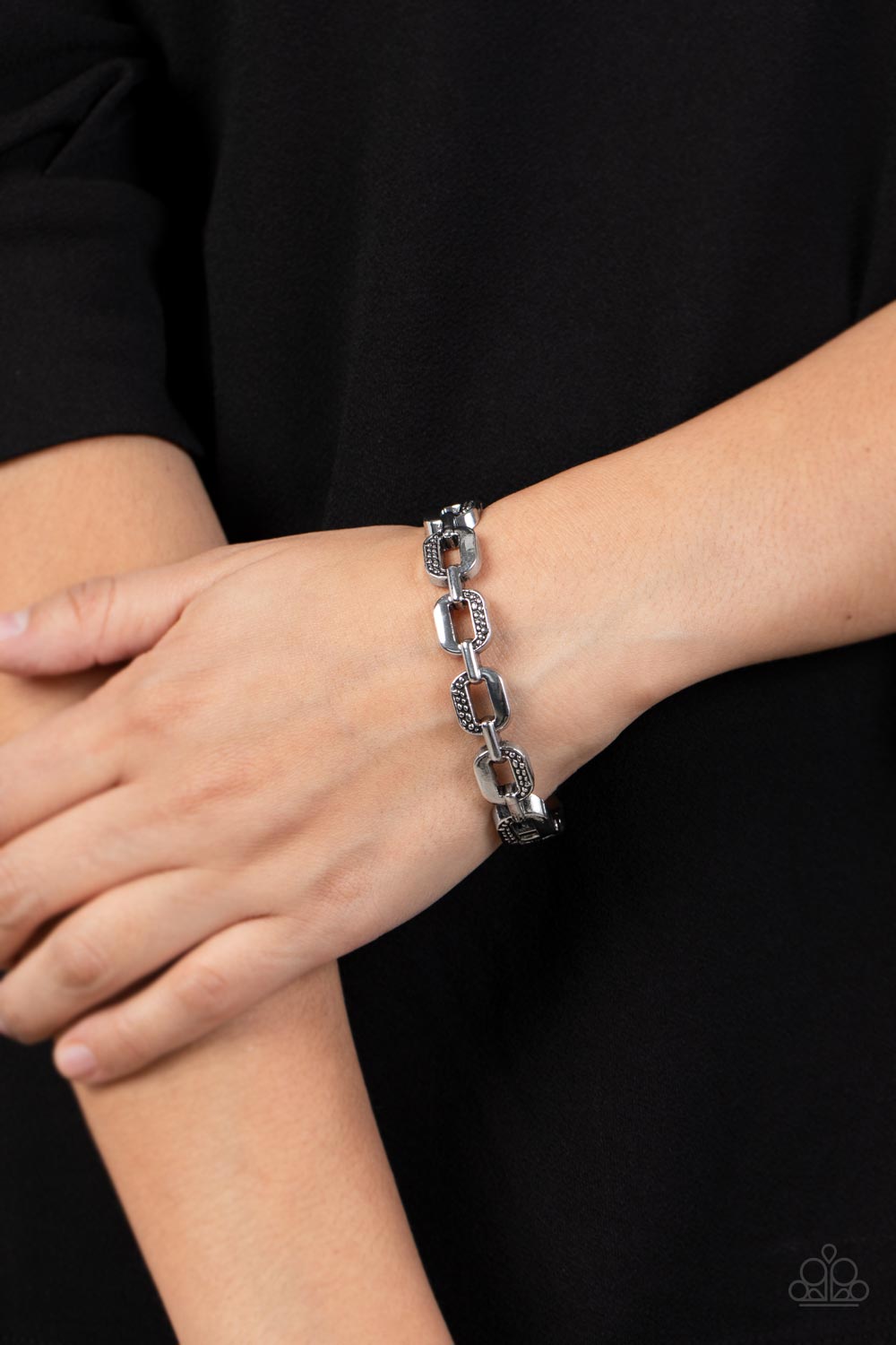 Powerhouse Plunder Bracelet - Silver - Hinged