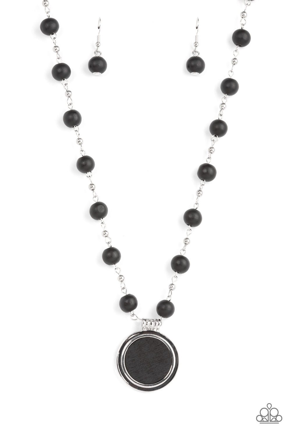 Soulful Sunrise - Silver w/Black Necklace