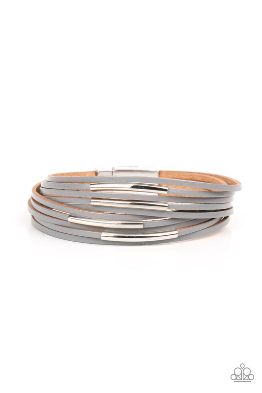 Suburban Outing Bracelet  - Silver -  Magnetic