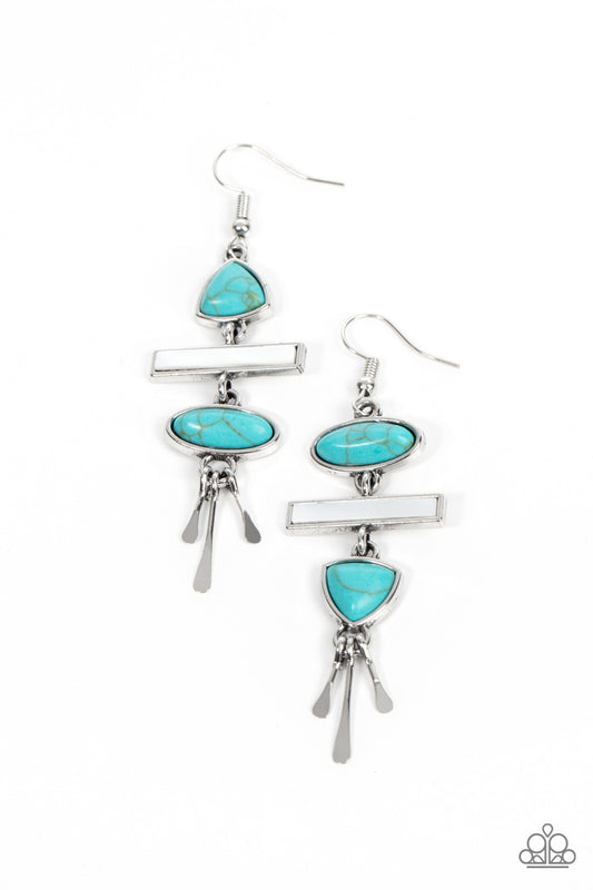 Adventurously Artisan - Blue Earrings
