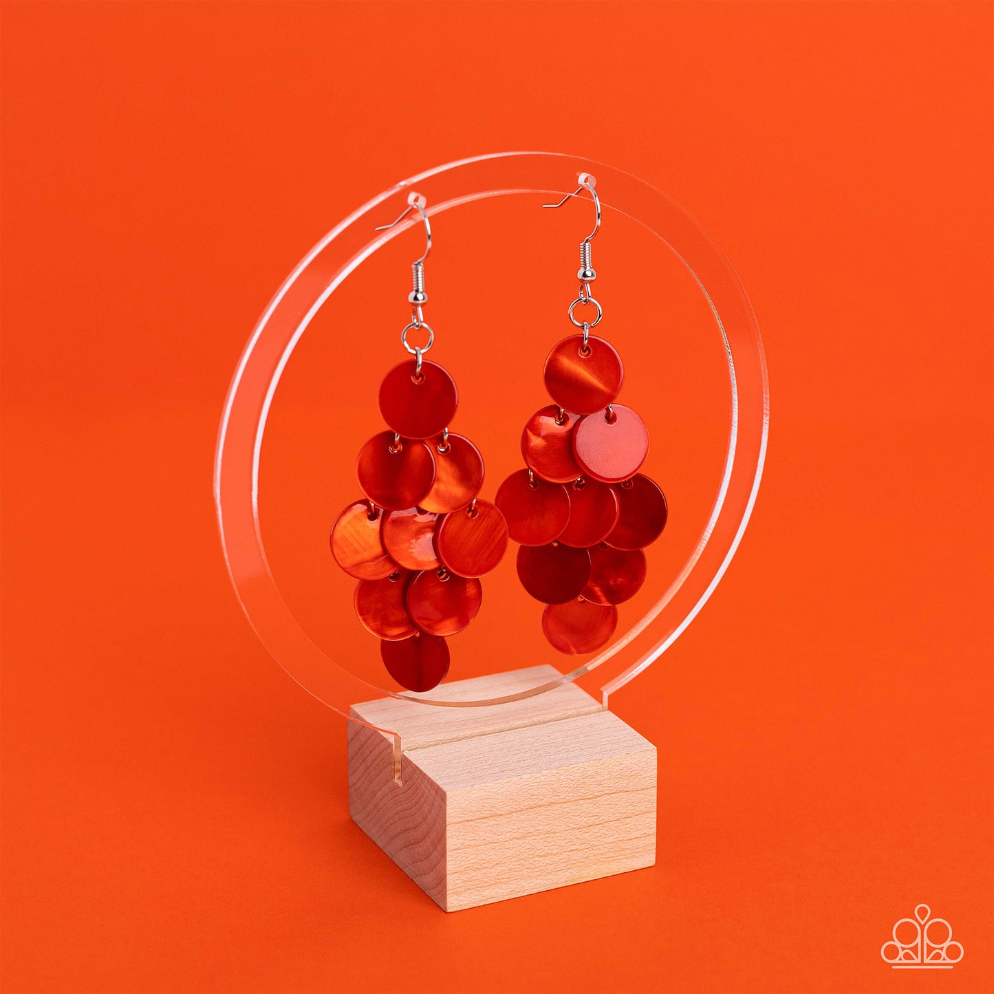 Tropical Tryst -Red Earrings