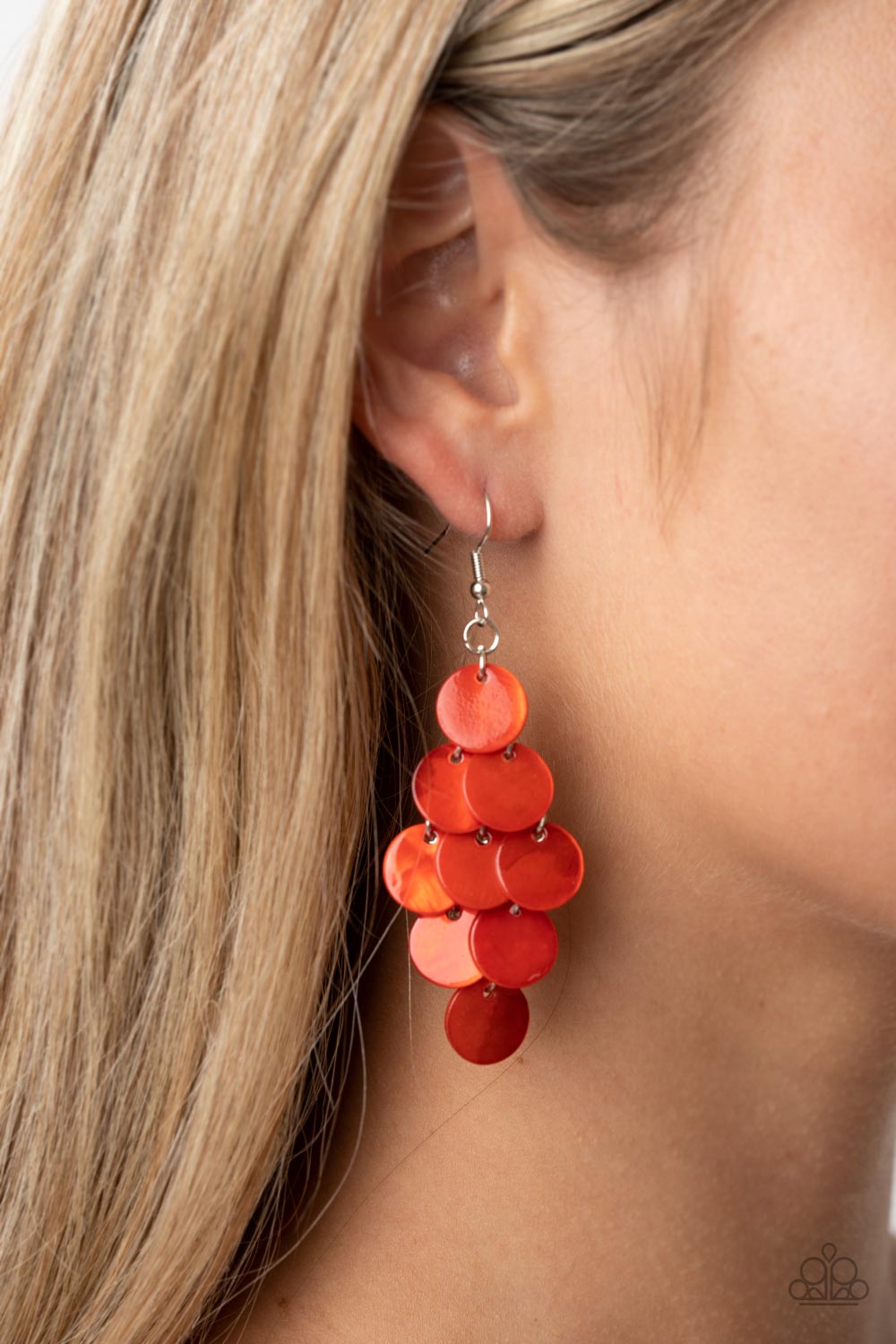 Tropical Tryst -Red Earrings