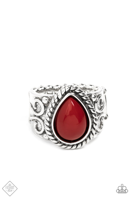 Maritime Mirage - Silver w/Red Ring
