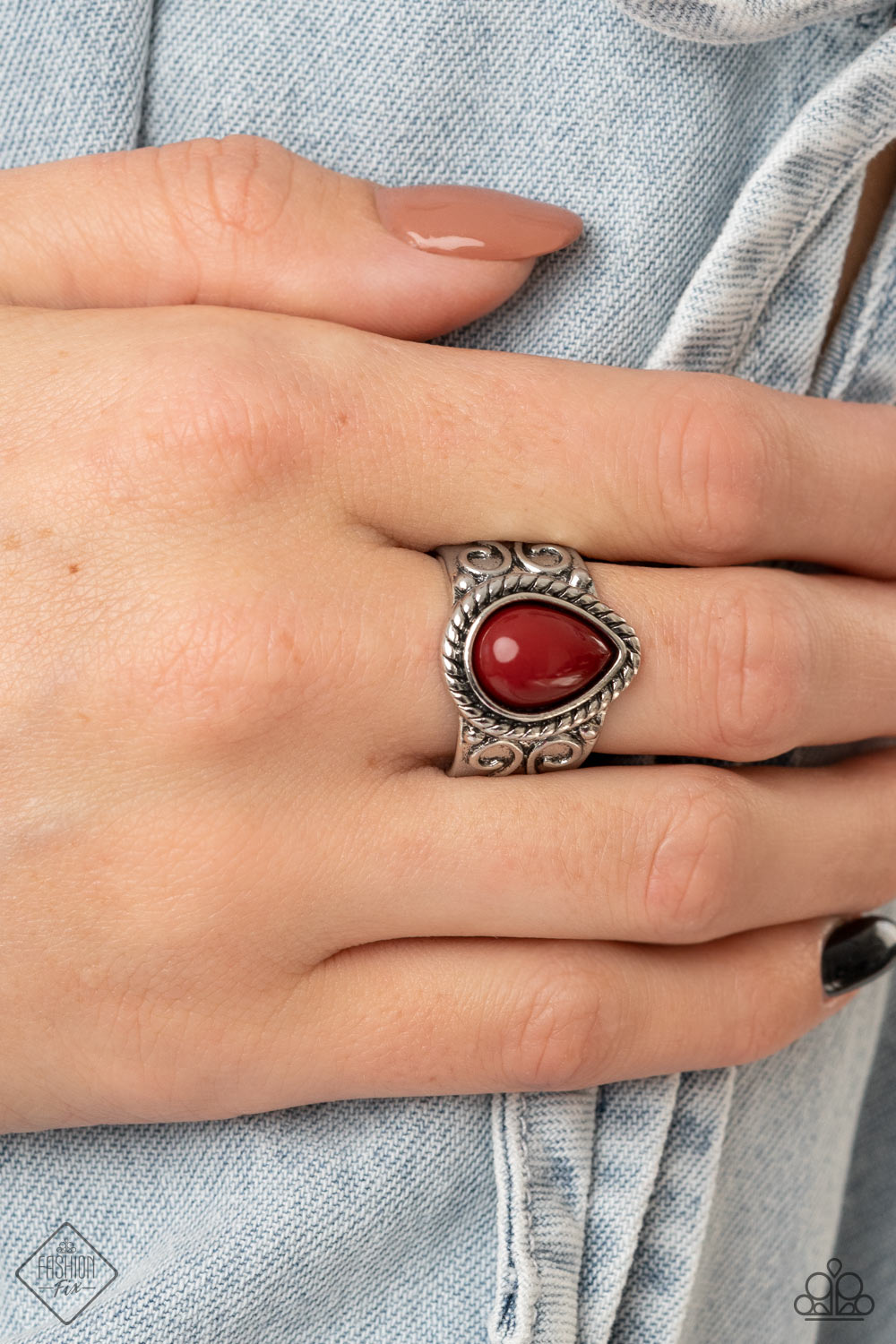Maritime Mirage - Silver w/Red Ring