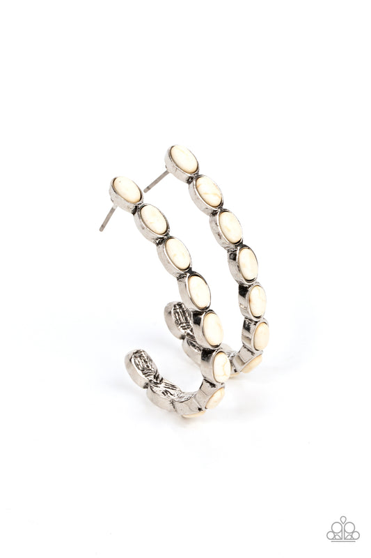 Kick Up a SANDSTORM - White Earrings