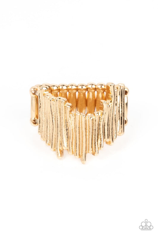 Along the Lines - Gold Ring - Paparazzi Accessories