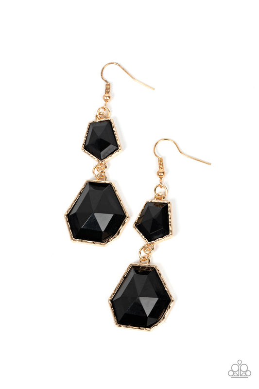 Rio Relic - Black Earrings - Paparazzi Accessories