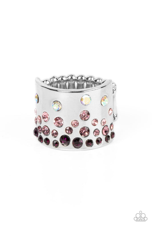 Sizzling Sultry -Silver w/Multi-Purple Ring