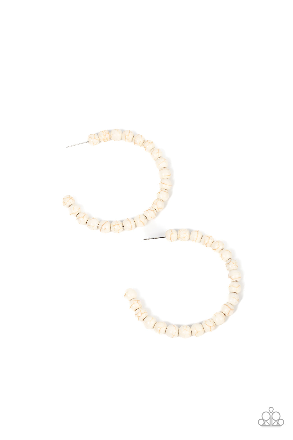 Rural Retrograde Earrings - White/Cream