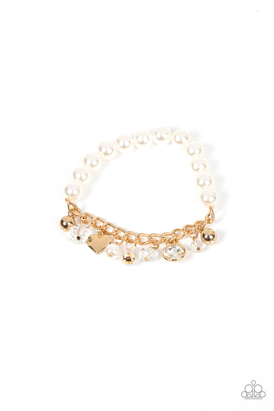 Adorningly Admirable - Gold and Pearls Bracelet