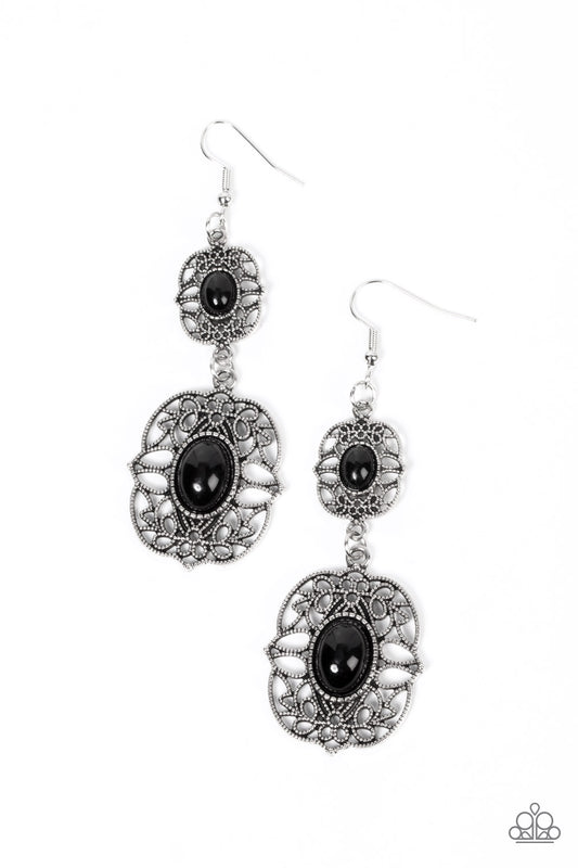 Victorian Villa - Black Earrings
