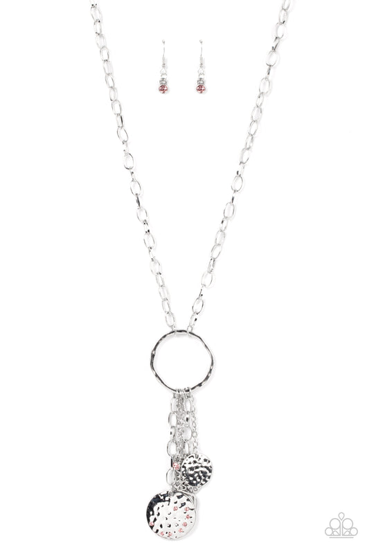 Trinket Twinkle - Silver w/Pink Gems Necklace