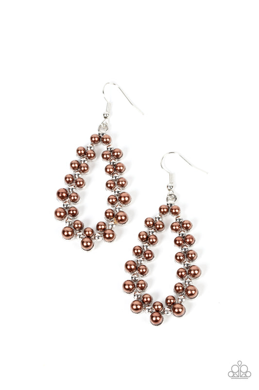 Absolutely Ageless Earrings - Brown Earrings