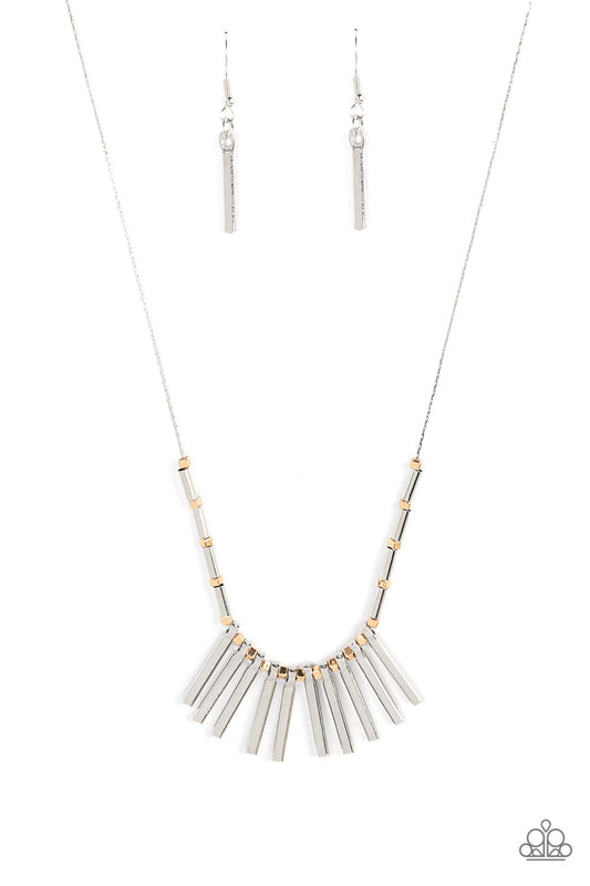 Rustic Hot Rod - Silver Necklace