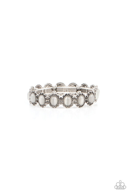 Sweet Oblivion - Silver w/White Bracelet
