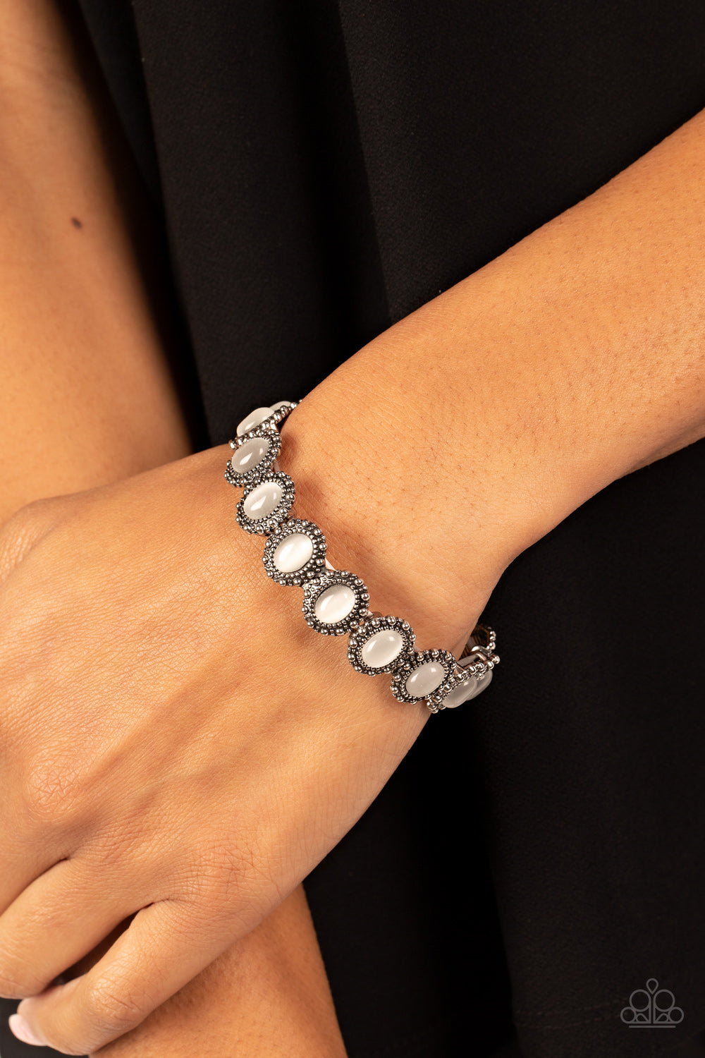 Sweet Oblivion - Silver w/White Bracelet