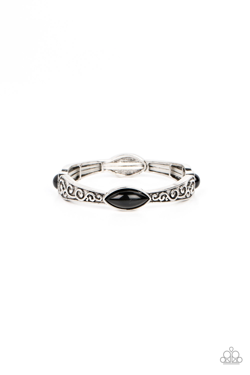 Veranda Variety Bracelet - Silver w/Black