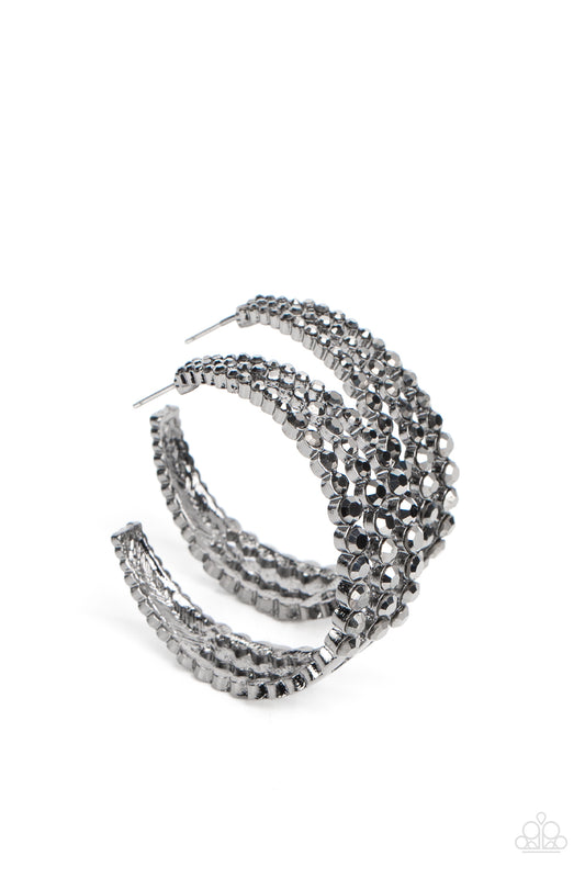 Cosmopolitan Cool - Gunmetal (Black) w/Hematite Gems Earrings