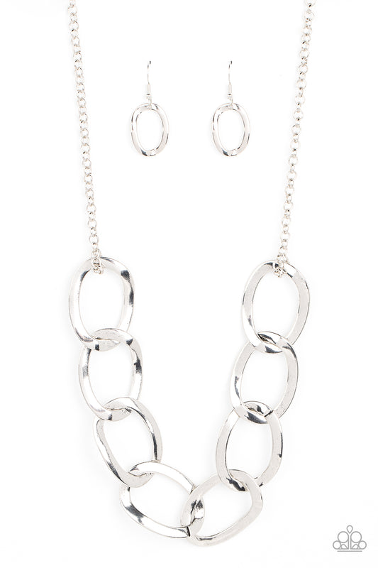I've got the Power - Silver Necklace  - Paparazzi Accessories