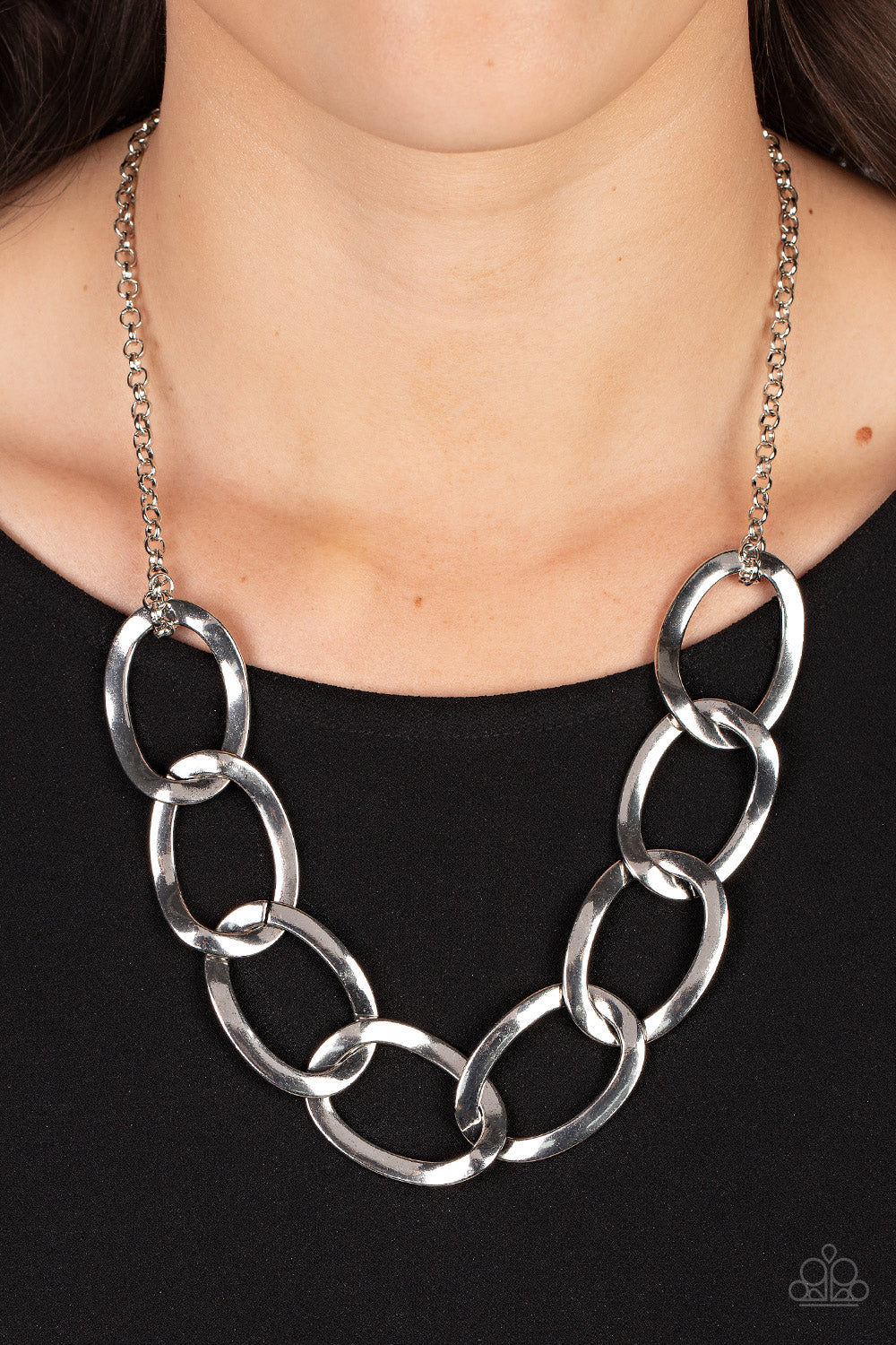 I've got the Power - Silver Necklace  - Paparazzi Accessories