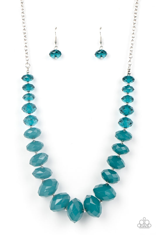 Happy-GLOW-Lucky - Bluegreen (teal) Necklace