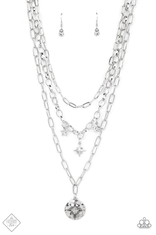 Under the Northern Lights - Silver Necklace