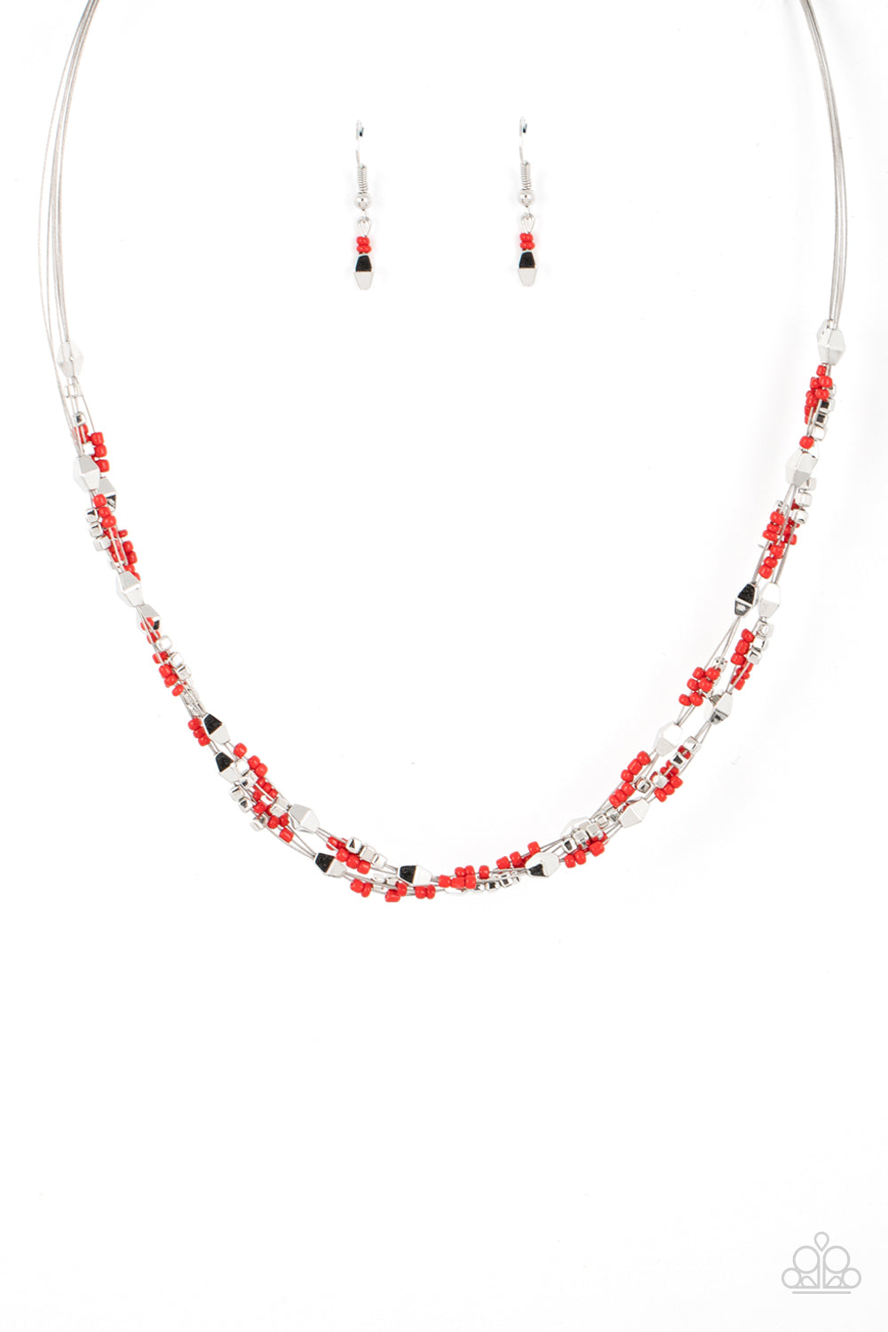 Explore Every Angle - Red Necklace - Paparazzi Accessories