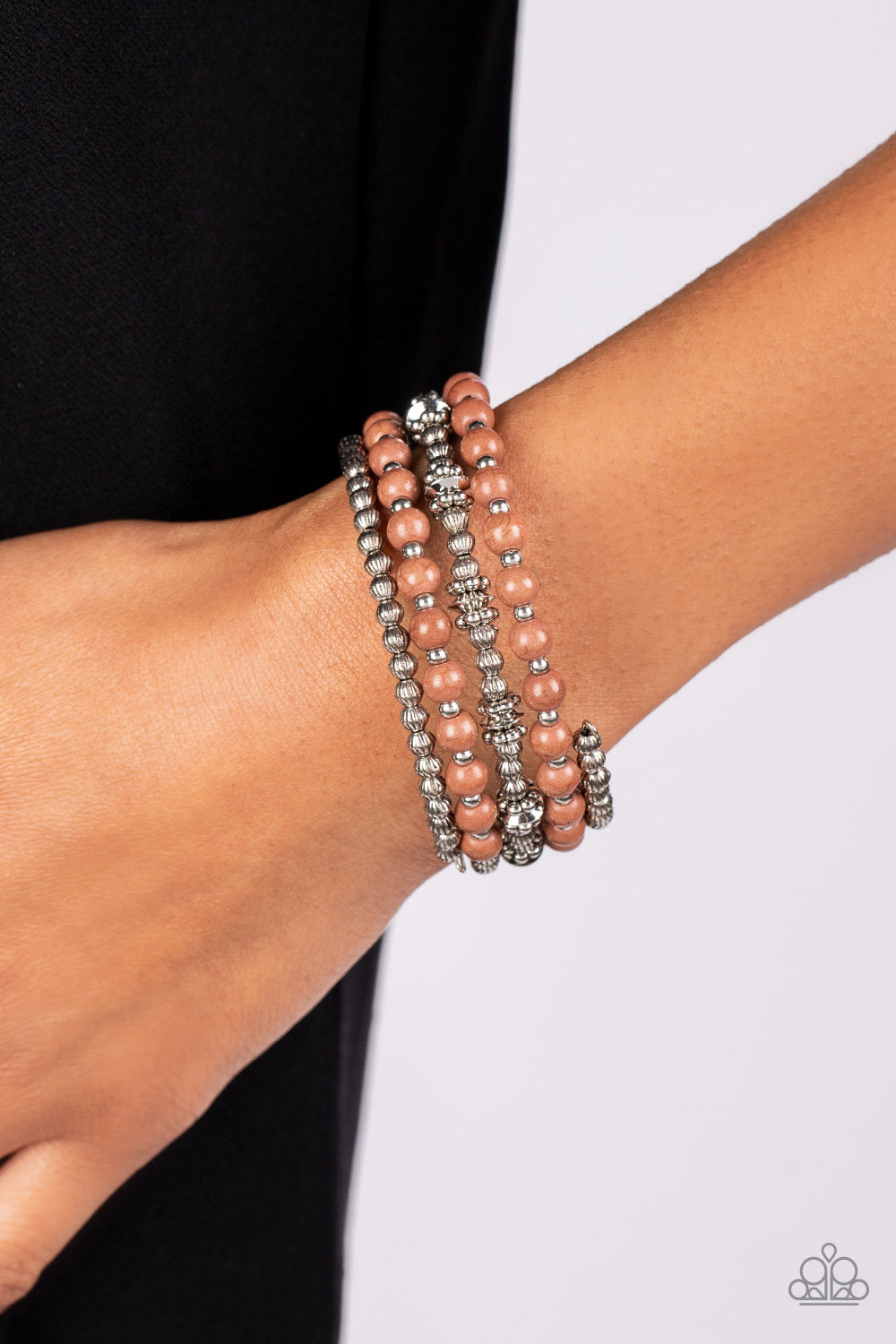 Road Trip Remix - Brown Coil Bracelet