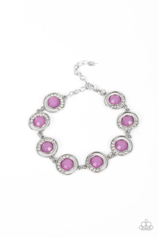 Twinkling Trajectory - Silver w/Purple Bracelet