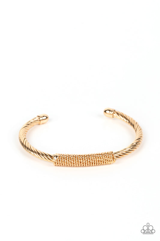 CABLE-Minded - Gold - Men's Bracelet