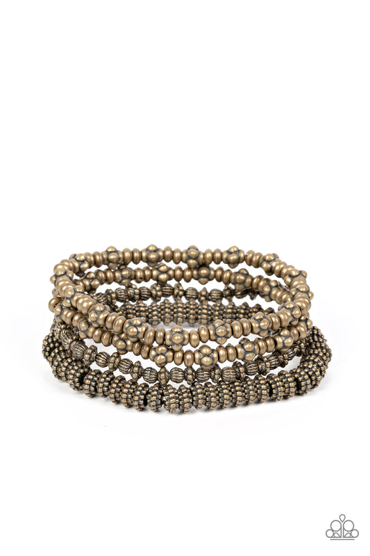 Country Charmer - Brass Bracelet - Paparazzi Accessories