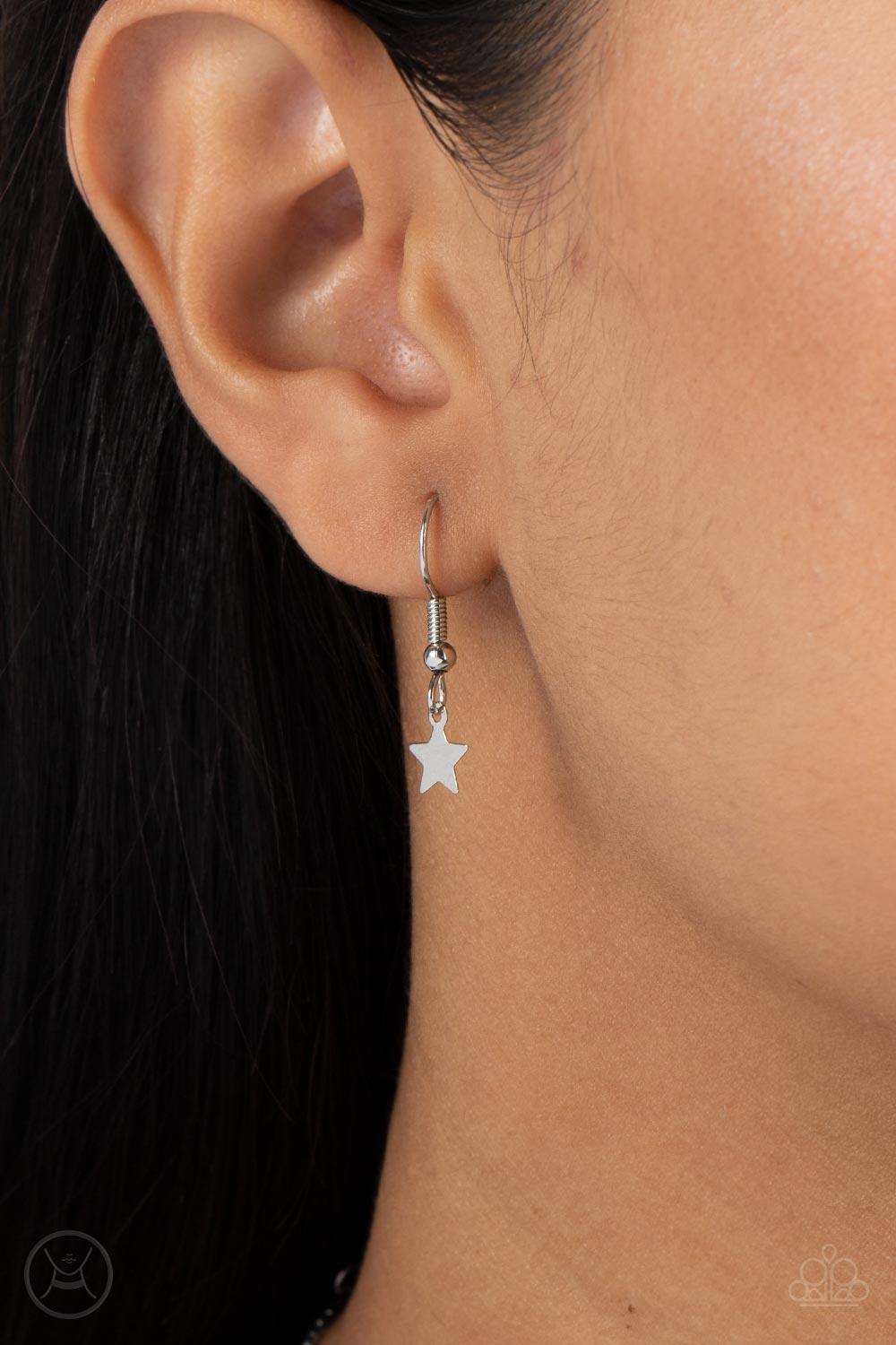 Little Lady Liberty - Silver with Red Necklace