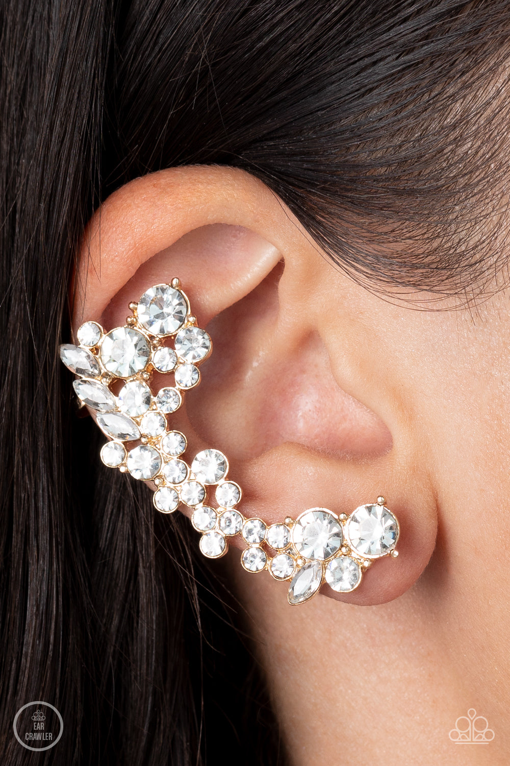Astronomical Allure - Gold Earrings - Crawlers