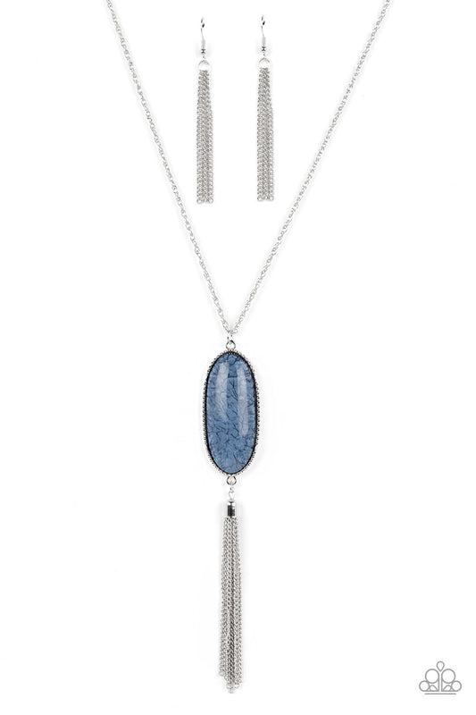 Southern Stroll - Silver w/Blue Necklace