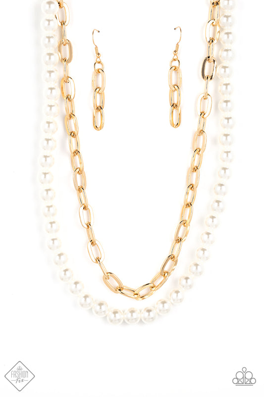 Suburban Yacht Club - Gold Necklace - Paparazzi Accessories