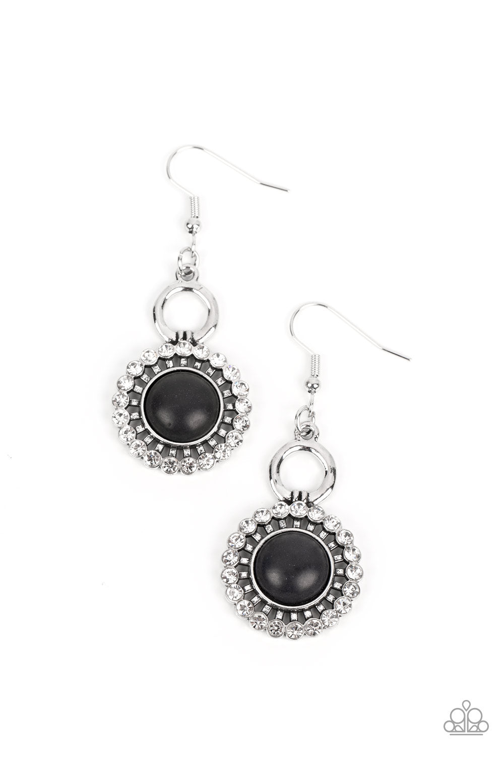Mojave Mogul - Silver with Black Earrings