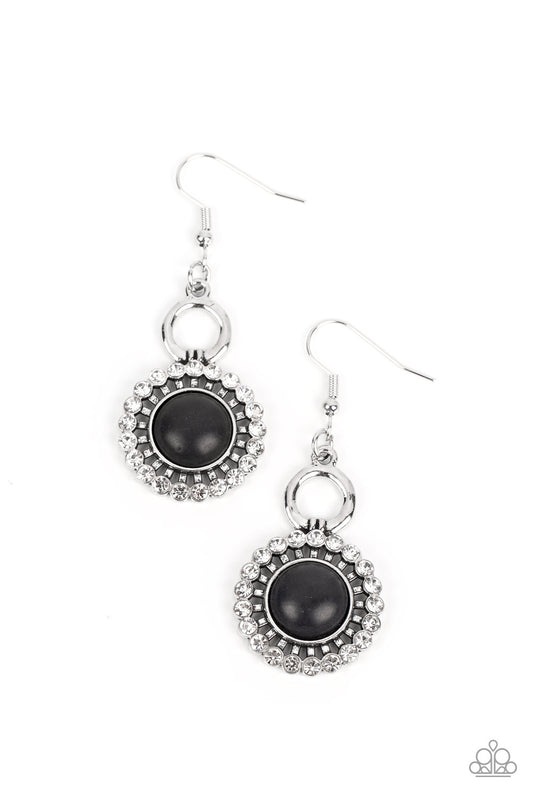 Mojave Mogul - Silver with Black Earrings