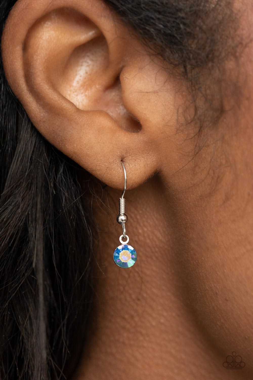 GLOWING Admiration - Silver w/Blue Necklace