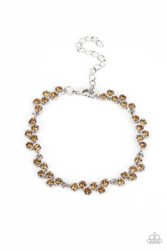 Flatter Yourself - Brown Bracelet - Paparazzi Accessories