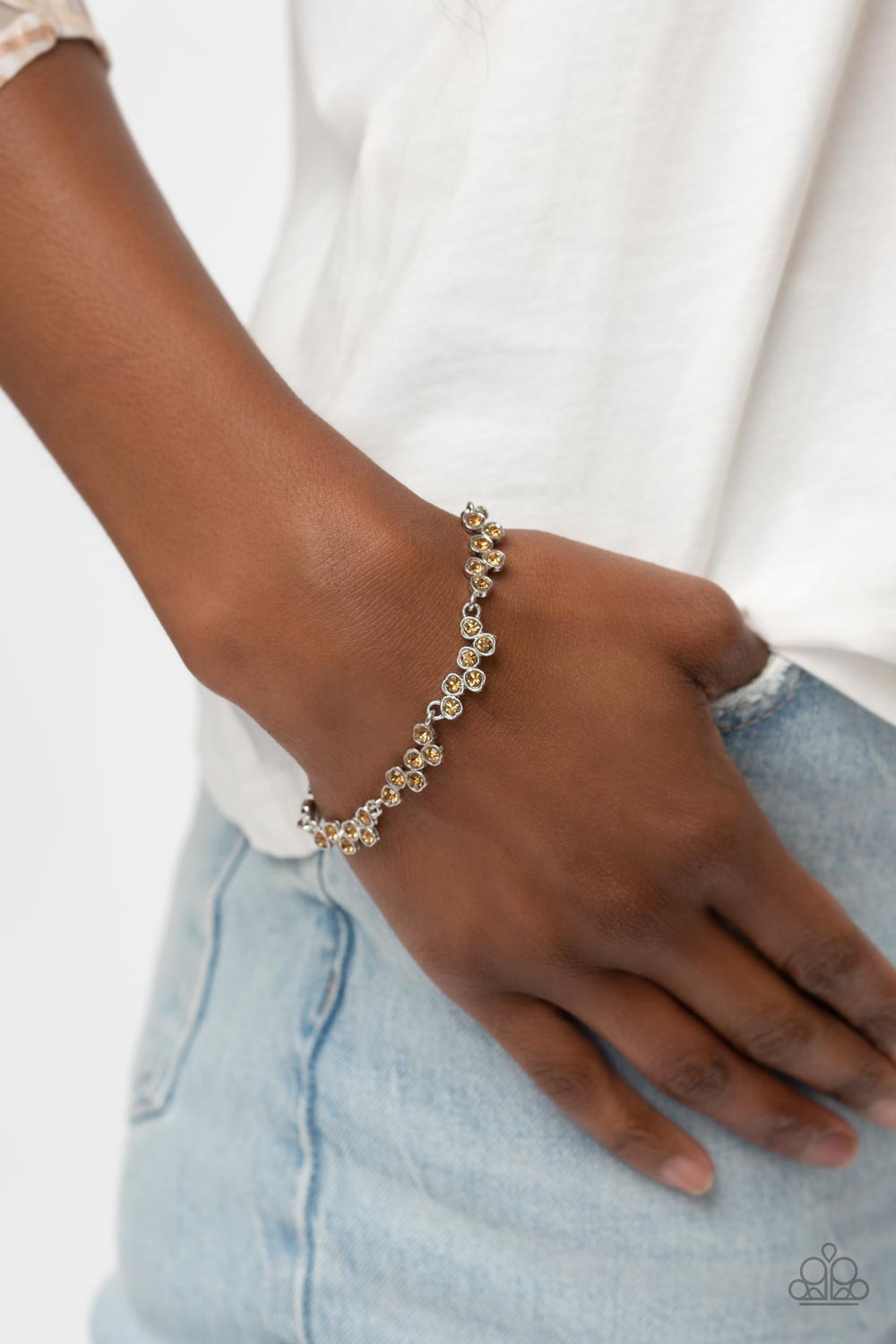 Flatter Yourself - Brown Bracelet - Paparazzi Accessories